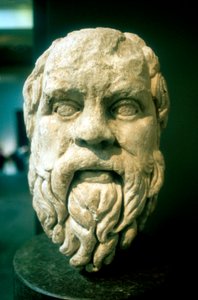 Sokrates, griechischer Philosoph. Römische Kopie eines verlorenen griechischen Originals um 370 v. Chr.
