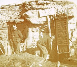Soldaten in den vordersten Schützengräben von Unbekannt