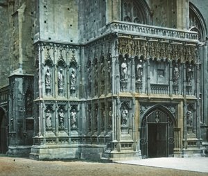 Südwestportal, Kathedrale von Canterbury, um 1890 von Unbekannt