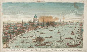 Südwestansicht von London, 1760 von Unbekannt