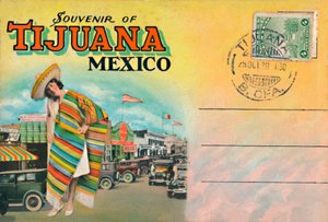 Souvenir von Tijuana, Mexiko, ca. 1939