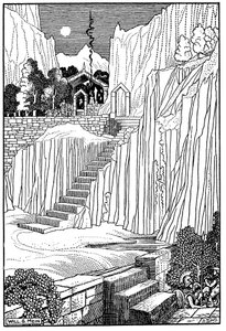 Spartaner fragen das Orakel von Delphi, ob sie Krieg gegen Athen führen sollen, um 431 v. Chr., 1910 von Unbekannt