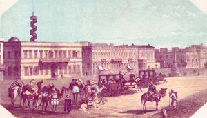 Platz in Alexandria, 19. Jahrhundert