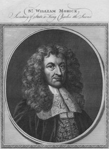Sir William Morice, Staatssekretär von König Karl II., 1784