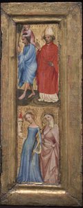 St. Christophorus und St. Erasmus, St. Barbara und eine andere Heilige, ca. 1424 von Unbekannt