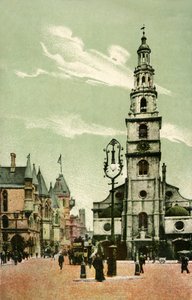 St. Clement Danes, Strand, London, ca. 1910