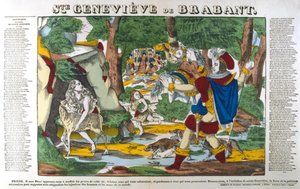 Die heilige Genoveva von Brabant im Wald, 19. Jahrhundert