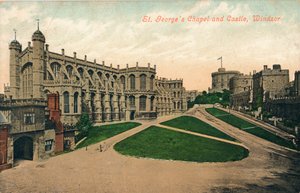 St. Georges Kapelle und Schloss, Windsor, um 1910