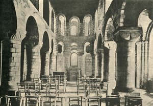 St. Johns Kapelle, Tower of London, normannische Architektur, 1908