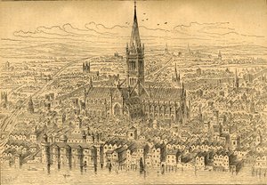St. Pauls und die Nachbarschaft im Jahr 1540, 1897