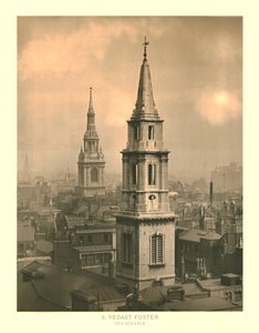 St Vedast Foster, Der Kirchturm, Mitte-Ende 19. Jahrhundert