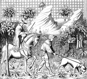 Hirschjagd, 14. Jahrhundert, 1849