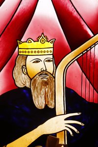 Buntglasfenster: König David, Lomé, Togo