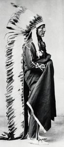 Standing Bear, Häuptling der Dakota Sioux, nordamerikanische Prärie-Indianer, ca. 1885-ca. 1890