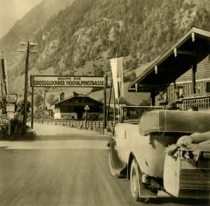Start der Großglockner Hochalpenstraße, Fusch an der Großglocknerstraße, Österreich, ca. 1935