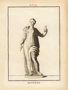 Statue der Euterpe, Muse der Musik in der griechischen Mythologie von Unbekannt