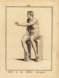 Statue von Paris, Sohn von König Priamos und Königin Hekabe von Troja, oder ein siegreicher Athlet von Unbekannt