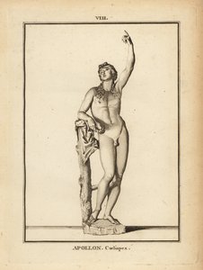 Statue des römischen Gottes Apollo Coelispex, in den Himmel schauend von Unbekannt