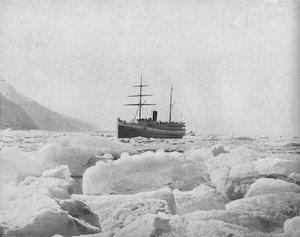 Dampfer Queen, Glacier Bay, Alaska, um 1897