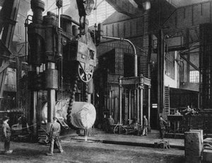 Stahlproduktion, Krupp-Werk, Essen, Deutschland, Erster Weltkrieg, 1917