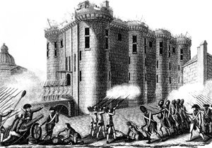 Sturm auf die Bastille durch Pariser unter Führung der Grenadierwache, 14. Juli 1789