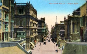 Strada Reale, Valletta Malta, 20. Jahrhundert von Unbekannt