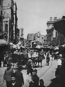 Straßenszene in Konstantinopel, 1913