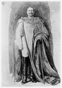 Studie für das Emailleporträt von Kaiser Wilhelm II. von Deutschland, 1901 von Unbekannt