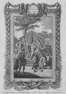 Unterwerfung der Briten unter den römischen Kaiser Claudius, ca. 1787