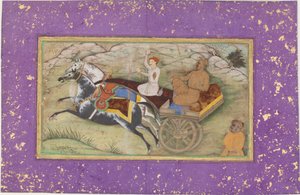 Sultan Salim in einer Kutsche von Unbekannt