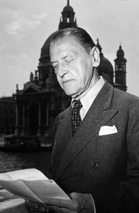 Der Schriftsteller William Somerset Maugham - Venedig - 1951 von Unbekannt
