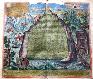 Tabula Smaragdina Smaragdtafel des Hermes Trismegistus, 1609 von Unbekannt