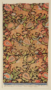 Wandteppich mit goldenen Löwen und Palmetten, 1200er oder früher von Unbekannt