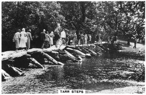 Tarr Steps, über den Fluss Barle in Exmoor, Somerset von Unbekannt