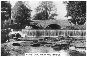 Tavistock, Wehr und Brücke, 1937