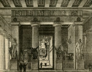 Tempel in Olympia, restauriert, 1890