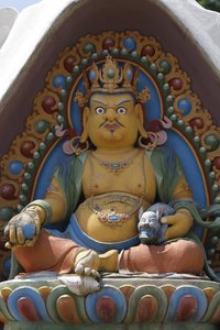 Tempel der Tausend Buddhas. Dashang Kagyu Ling Gemeinde. Gottheit. Dzambala: der Buddha des Reichtums, La Boulaye, Frankreich von Unbekannt