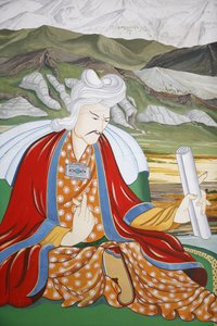 Tempel der Tausend Buddhas, Dashang Kagyu Ling Gemeinde, Darstellung des kostbaren Ministers, La Boulaye, Frankreich von Unbekannt