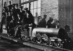 Testen einer Miniatur-Atlantikmaschine in Northampton, 1926