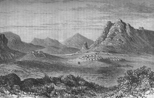 Thaba Bosigo, die Festung der Basutos, ca. 1880 von Unbekannt