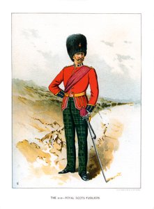 Die 21. Royal Scots Fusiliers, um 1890 von Unbekannt