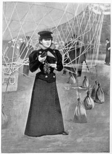 Der Aero-Club, Kostüm einer weiblichen Ballonfahrerin, 15. November 1898 von Unbekannt