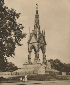 Das Albert Memorial fordert Klima und Kritik heraus, ca. 1935 von Unbekannt