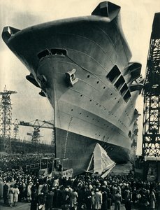 Die Arche wird in Merseyside zu Wasser gelassen, 13. April 1937, 1942 von Unbekannt