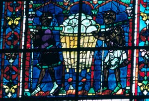 Die Bäcker, Buntglas, Kathedrale von Chartres, Frankreich, 1194-1260 von Unbekannt