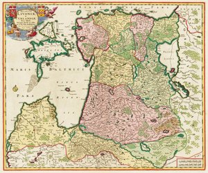 Die Ostsee aus: Ducatuum Livoniae et Curlandiae Nova Tabula, 1705 von Unbekannt