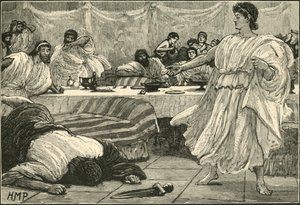 Das Bankett von Philipp, 1890 von Unbekannt
