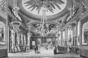 Der Bankettsaal, um 1827