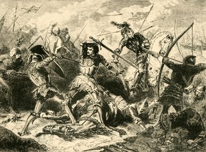 Die Schlacht von Agincourt, 1415, 1890 von Unbekannt