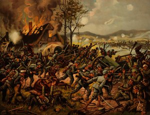 Die Schlacht von Krasnik begann am 23. August 1914 von Unbekannt